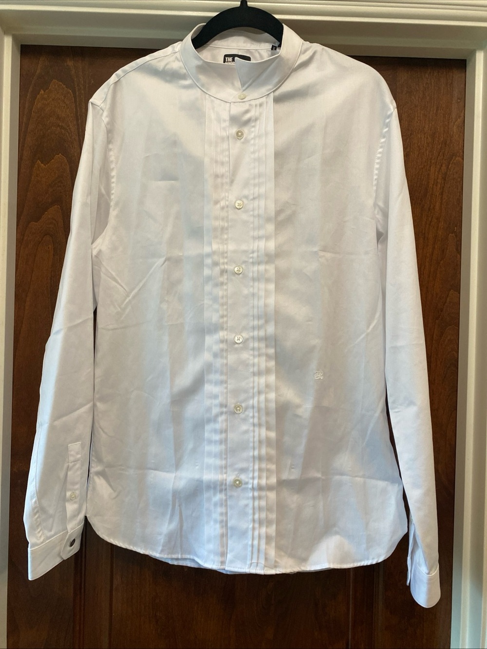 The Kooples Men’s  Fitted Diamond Tuxedo Shirt sz S NWT MSRP